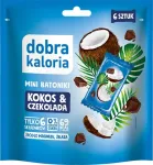DOBRA KALORIA gluteenivabad kaera batoonid kookose ja &scaron;okolaadiga, ilma lisa suhkruta, 102 g