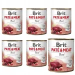 Brit Pate & Meat niiske koeratoit veiseliha, 6 x 800 g
