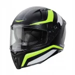 Mootorratturi kiiver CABERG AVALON BLAST, must/kollane, mati viimistlusega, suurus M