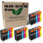 CANON PGI-570, CLI-571 XXL tindikassettide komplekt, 20 tk, sobib Pixma MG5750, MG5700, MG7750, TS5050