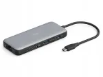 USB-C jaam 8 pordiga: 2x HDMI 4K, 2x USB 3.2, RJ45, USB-C PD 100W
