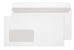 Valged DL aknaga &uuml;mbrikud, 110x220 mm, kleepuvad, 10 tk.