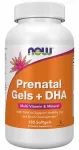 Toidulisand NOW Foods Prenatal Gels + DHA, 180 kapslit