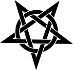 Auto kleeps &bdquo;Pentagramm&ldquo;, 18 x 18,9 cm