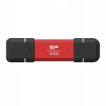 V&auml;line SSD Silicon Power DS72, 250 GB, USB, punane, 1050/850 MB/s
