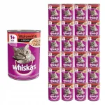 Kasside konservid veiselihaga WHISKAS, 400 g, 24 tk