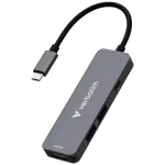 Verbatim USB-C HDMI ja USB-A 3.2 adapter, alumiinium