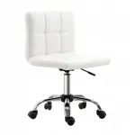 Ergonoomiline kontoritool HOMCOM, valge, 51x46x80-92 cm