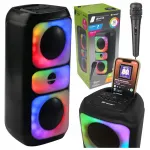 Kaasaskantav Bluetooth-k&otilde;lar BOOMBOX USB Karaoke RGB 20W