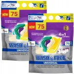 WASH&FREE 4in1 pesukapslid lavendli ja Marseille seebiga, 2 x 75 pesukorda