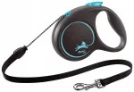 Automaatne koerarihm Flexi Black Design, sinine, 5 m, S suurus