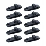 Reguleeritavad mustad telgi klambrid, 10 tk