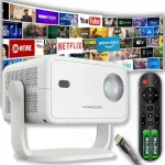 Projektor 4K Full HD Android automaatse fokusega Netflix Rotary 2026