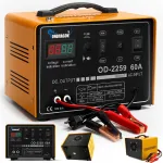 Autoaku laadija START, 12/24 V, 60 A, LCD-ekraaniga