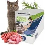 Animal Island h&uuml;poallergeenne niiske kassitoit veise- ja k&uuml;&uuml;likulihaga, 12 x 85 g