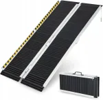 Alumiiniumist kokkupandav ramp jalgratastele, 152x74x8 cm, 270 kg
