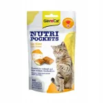 Gimcat Nutri Pockets juustu ja taurino maiused kassidele, 60 g
