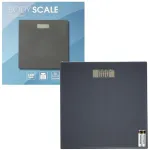 Elektroonilised klaasist vannitoa kaalud LCD 180 kg hallid, 2 patareiga