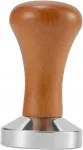 Espresso kohvi tamper 53 mm, puidust k&auml;epide, alumiinium