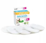 Katit veefontaani filtrid, valged, 5 tk, plastikust hoidikuga