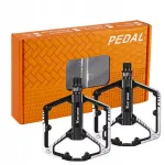Jalgratta pedaalid WEST BIKING MTB, &uuml;lil&auml;bivad, alumiiniumist, 9/16, libisemiskindlad