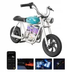 Laste elektriline motoroller Hyper Gogo Pioneer 12 Plus rakendusega, sinine