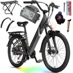Elektrijalgratas LANKELEISI ES500 PRO, 750W, 35 km/h, 130 km, 24", 48V