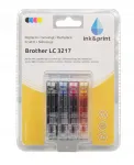 Brother LC 3217 tindikassett, 4 XL v&auml;rvikomplekt, Ink&Print
