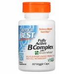 Toidulisand Doctor's Best B-vitamiinide kompleks, 60 suhkruvaba kapslit