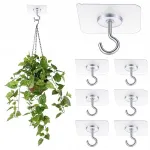 L&auml;bipaistvad lakke liimitavad konksud taimevalgustitele, 6 tk, ilma puurimiseta