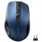 Juhtmevaba optiline hiir, 4000 DPI, sinine, USB 2.4GHz, Bluetooth 5.0