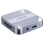 Unitek Magnetic SD/Micro SD 6in1 kaardilugeja, PD100W, 4K@60Hz, 5Gbps