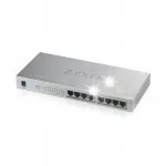 Zyxel GS1008HP l&uuml;liti, 8x Gigabit PoE+, 60W, juhtimatu, vaikne, 1U rack-mount