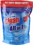 N&otilde;udepesutabletid At Home Clean, 90 tk, &bdquo;All in One&ldquo;