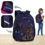 T&uuml;drukute kooli seljakott Stitch Stich Gold, 1.&ndash;3. klassile
