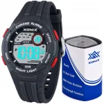 Laste kell Xonix, digitaalne, must, LED, 10 ATM veekindel, sportlik