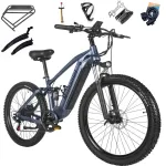 Elektriline jalgratas 27.5" Nathaniel SYR-03, 1000W, 20Ah, 42 km/h, Shimano 7 k&auml;iku