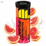 Elektrol&uuml;&uuml;did PowerBar5, 10 tabletti, roosa greip, kofeiin 75 mg