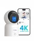ZOSI 4K 8MP 360&deg; p&ouml;&ouml;ratav v&auml;line valvekaamera, WiFi 2,4/5 GHz, tehisintellektiga