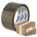SMART pruun kleepuv pakenditeip 48 mm x 66 m, 216 tk