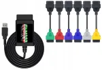 ELM 327 USB diagnostikaseade adapteritega Fiat Alfa Romeo Dodge Jeep