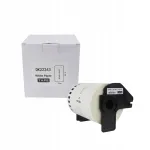 Brother DK-22243 isekleepuv lint, valge, must tr&uuml;kk, 102 mm x 30,48 m