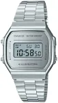 K&auml;ekell Casio Vintage A168WEM-7EF, h&otilde;bedane, kronomeetriga
