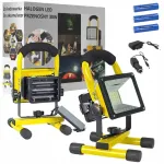 Kaasaskantav LED halogeenlamp 30W, laetav, kahe laadijaga