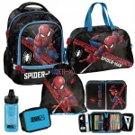 Koolikomplekt PASO Spider-Man: seljakott, pliiatsikott, kott, pudel, must