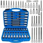 Torx padrunite komplekt T20-T70 1/2, l&uuml;hikesed ja pikad, 55-200 mm