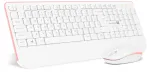 Juhtmevaba klaviatuur ja hiir Connect IT CKM-7801-CS, valge/roosa, CZ/SK