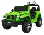 Laste elektriauto Jeep Wrangler Rubicon, roheline, puldi ja MP3-ga