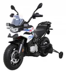 Elektriline BMW F850 GS motoroller lastele, LED-tulede, k&uuml;lgrataste ja pehmete rehvidega