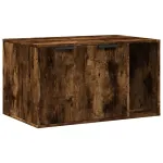 Liivakasti kapp, smoky oak, 80x50x45 cm, vidaXL
